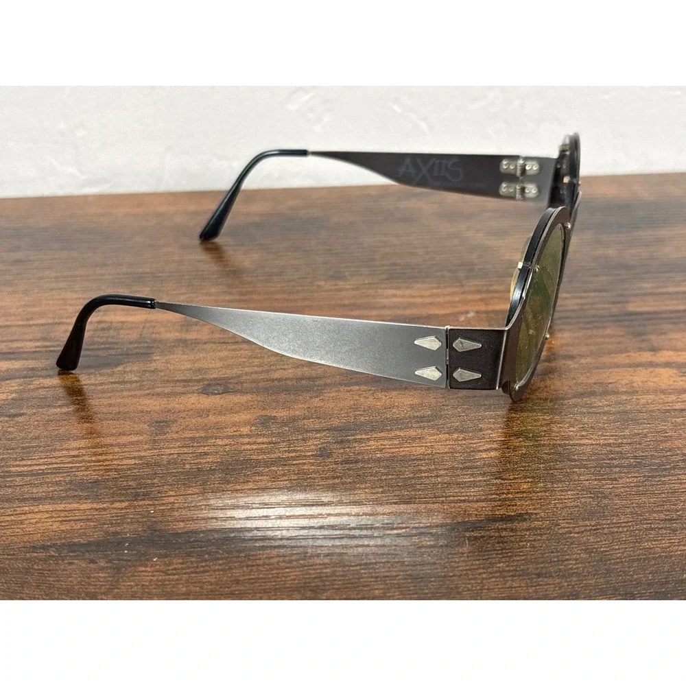Axiis by Rodolfo Tejera Peace Out Round Matte Black Steampunk Sunglasses USA